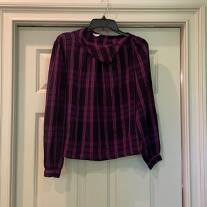 Plaid Purple Top